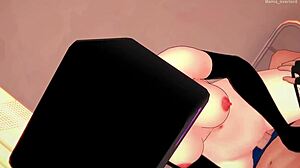 Enderwoman mayo çıkarıp file çoraplarla sert sikiş için soyunur minecraft sansürsüz