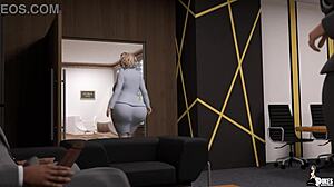 Беру большой член, чтобы получить повышение по работе