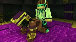 Blok kadın ve erkek vahşi 3D aksiyonda