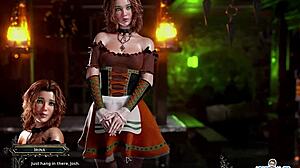 शरारती इरिना और ईवा काउंटेस इन क्रिमसन में बड़े लंडों से भिड़ती हैं, हार्डकोर सेक्स