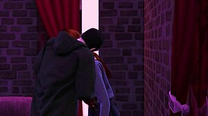 Vampir Kulübü Sıcak 3D Hentai Grup Seks Sahnelerini Sergiliyor.