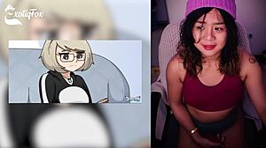 Derpixon PARTY GAMES hentai review de Exotiqfox fată solo gooner.