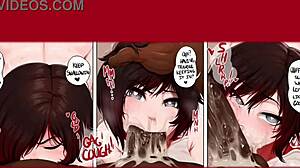 Rubyin tréninkový režim se změní v divoký gangbang s anální akcí od Jlullaby