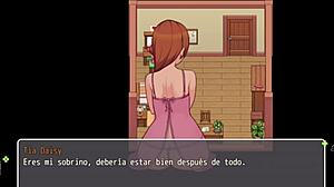 Hvem er hettere? Busty heks eller regissør med gigantisk dildo i hentai-spill