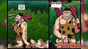 Porn phéromones féminines Flintstones dans action hentai sauvage