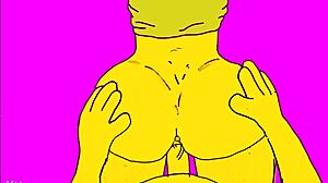 Хентаи Симпсона: Велике сисe мame поскакују у доггистиле акцији