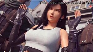 Sveti! Tifa Lockhart se sleče v Final Fantasy 3D Hentai Akciji, hočeš videti?