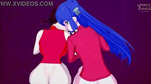 Ranma a Shampoo sledujú, ako sa masturbuješ, potom sa pripoja!