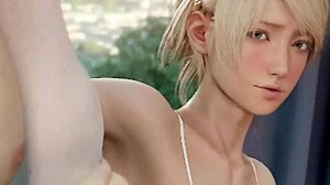 ルナフレイヤ・ノックス・フルーレが白いストッキングで騎乗位とごっくん、ファイナルファンタジー中出し集