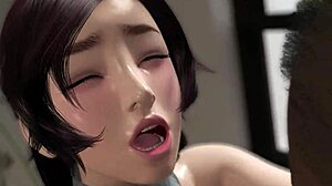 Thérapeute sexuel 3D Umemaro avec creampie et action titfuck