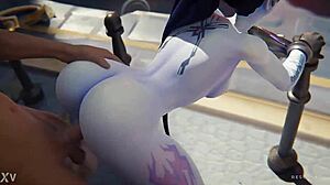 Hej Widowmaker, pripravená na drsný verejný sex hneď teraz?