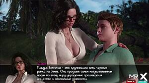 Poklad Nadia hra epizóda 98 s obrovskými prvkami v anime hentai