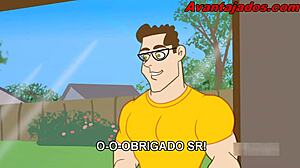 Sexo Porno Desenho: Sarado Comedor dominál meleg anime akcióban.