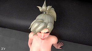 O čoveče, pogledaj Mercy sa njenim velikim sisama i plavom kosom u tom Overwatch krem paj intervjuu! 😏