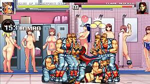 Claire Redfield grupni seks u divljoj hentai Mugen akciji