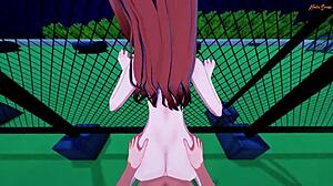 Йо, Atom Eve трахают POV на крыше, так горячо!