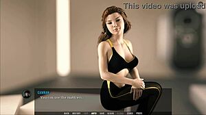 Dorf-Schlampe verwandelt sich mit rauem großem Schwanz draußen auf der Ranch.