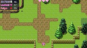 Noelle wykonuje głębokie gardłowanie i dostaje creampie w łazience