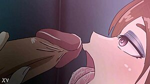 Vay! Büyük memeli Asyalı Japon 18+ genç banyoda çılgına dönüyor bu hentai animasyonda!