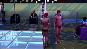 يوم ينفتح بلقاءات ساخنة في نادي جاي سيمس، مليء بالرقص والأفعال الخام.