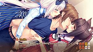 Hentai asiática chica Neko provoca en juego sugerente parte 1 con encantos felinos