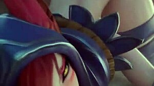 Revjente gir blowjob så blir knullet doggystyle med creampie. Stønnende furry anime suging og rumpeknulling fører til cum.