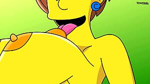 Intense Simpsons Porn Featuring Edna In Classroom With Blowjob And Doggystyle