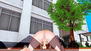 큰 가슴 직장 여자 3D 헨타이에서 강렬한 흥분 자위 오르가즘