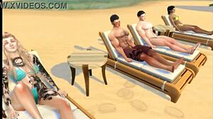 Sims4シリーズLazos Peligrosos Ep12スペイン語で激しい3Dアニメ