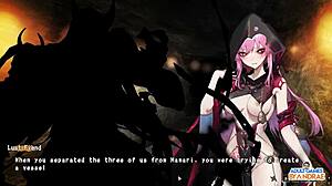 Manari trifft Lustdämon in intensivem Halbdämon-Shinobi-Kampf