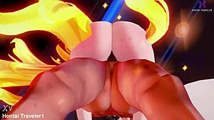 原神 Mavuika 骑大鸡巴 红发熟女内射 3D Hentai