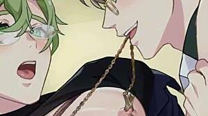 Nu Carnival Olivine zajatá hvězda svázaná v yaoi BDSM anální sváteční scéně