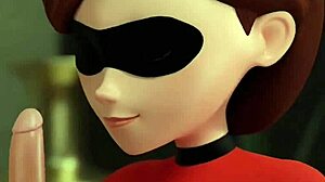 Señora increíble follada con tetas pequeñas en escena oral hentai