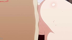 椎名エッチ的热辣Hentai里，早坂爱得到热辣内射。