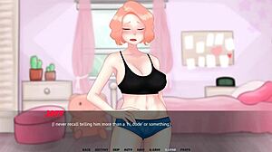 小鸡鸡挑战大奶热女友在录像hentai游戏中