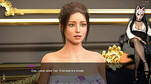 케이트 34 야외에서 섹시 코스튬 입고 스트립, 스타킹과 업스커트 벗기며 유혹하는 퍼블릭 게임 애니메이션