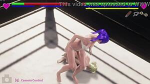 Schau dir die Ryona-Mädchen beim sexy Wrestling mit harten Moves an!