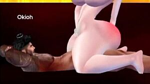 오오 그래 그래 세게 세게 세게! 내 창녀가 말하며 엉덩이 박살내기