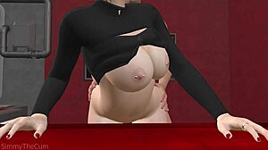 Aman Tanrım, bu uzay sevgilileri 3D animasyonda o sevimli uzay kadınına vahşi buttfuck yapıyor!