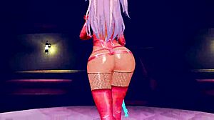 クロエとジャヒーが日本ヘンタイでアジアンブラックをシェイクイットダンス