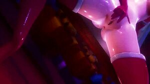 Konosuba中，Aqua享受圣诞节和有趣动画