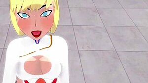 Power Girl Tar Rå Sex Från Superman i Full Fantasi Av Fantasyking3!