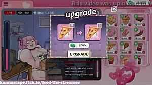 Ela massageia gentilmente seus próprios peitos eróticos e fofos no anime hentai até começarem a vazar leite suavemente