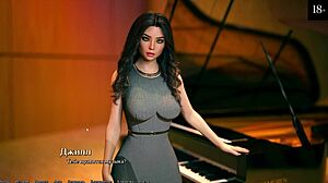 Kompletní gameplay Being A Dik část 5 s červenovlasou milf a malou holkou líbání a šukání