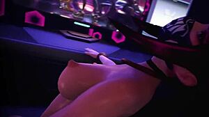 Tiada Pematuhan Polisi Dalam League Of Legends Ini Dengan Akali KDA Dalam Aksi Brunette Bertopeng.