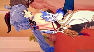 عيد ميلاد غانيو مع هاندجوب وبوجوب في ملابس ليغينغز