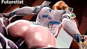 哦天啊，我是桐子，深喉这个硬鸡巴这么深，同时我的光溜溜小穴被吸吮，丰满肥臀的艾玛·弗罗斯特被毒液猛肏菊花