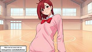 JOIヘンタイでモモがフェムドム奴隷の金玉責めとオナ指示、ブリーチアニメ風