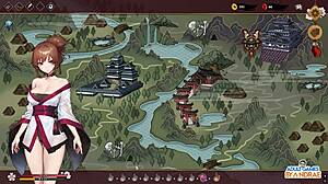 Yutaka fucks Miyakoji with monster cock all night in half-demon shinobi episode 13