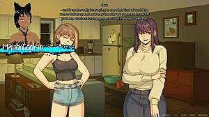 Pourquoi Ne Pas Profiter De Ce Corps Voluptueux De Futanari Et De Sa Grosse Bite Avec Ta Colocataire Enrobée Dans Un Jeu Hentai ?